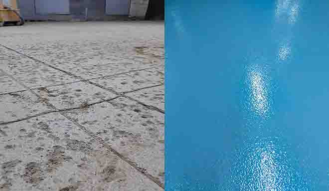 山东凤祥食品有限公司（潍坊）车间地坪改造项目----水性聚氨酯砂浆地坪